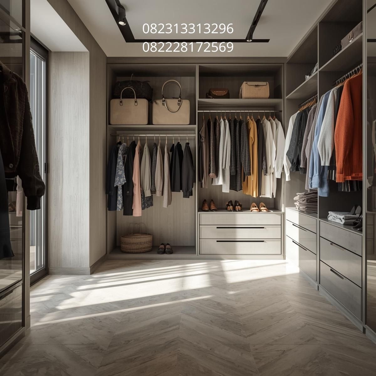 lemari pakaian minimalis modern