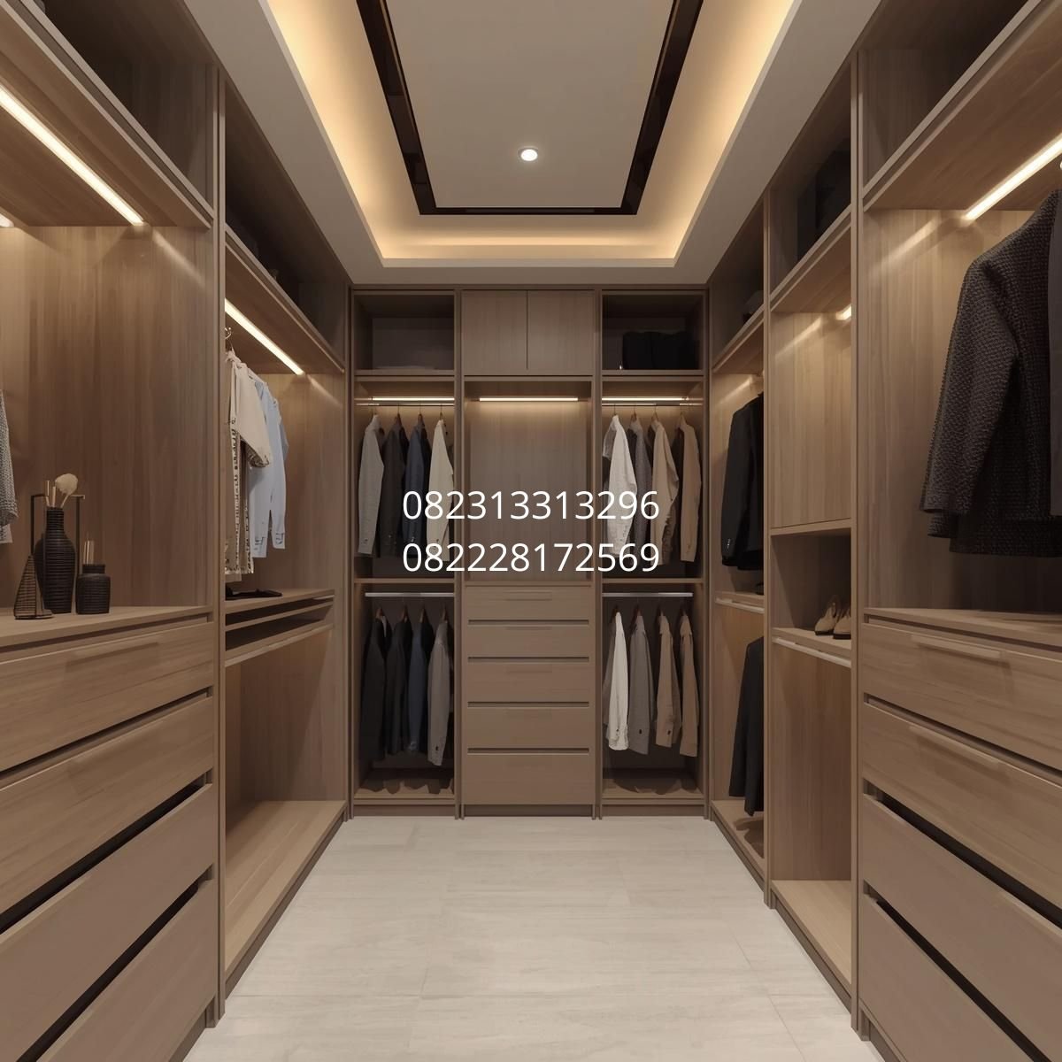 walk in closet custom surabaya