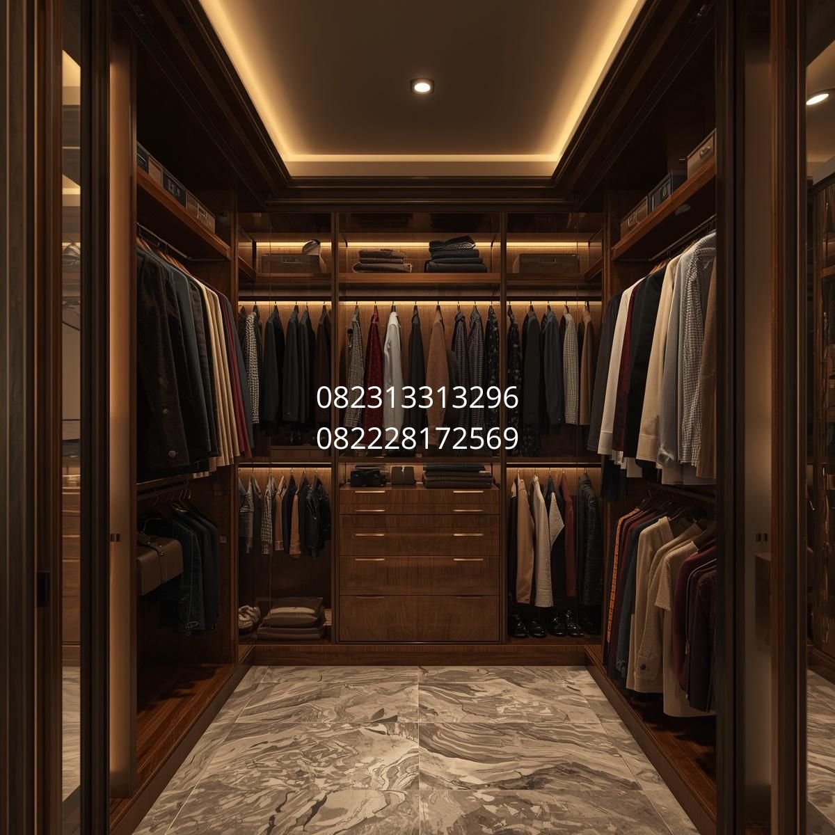 lemari walk in closet minimalis