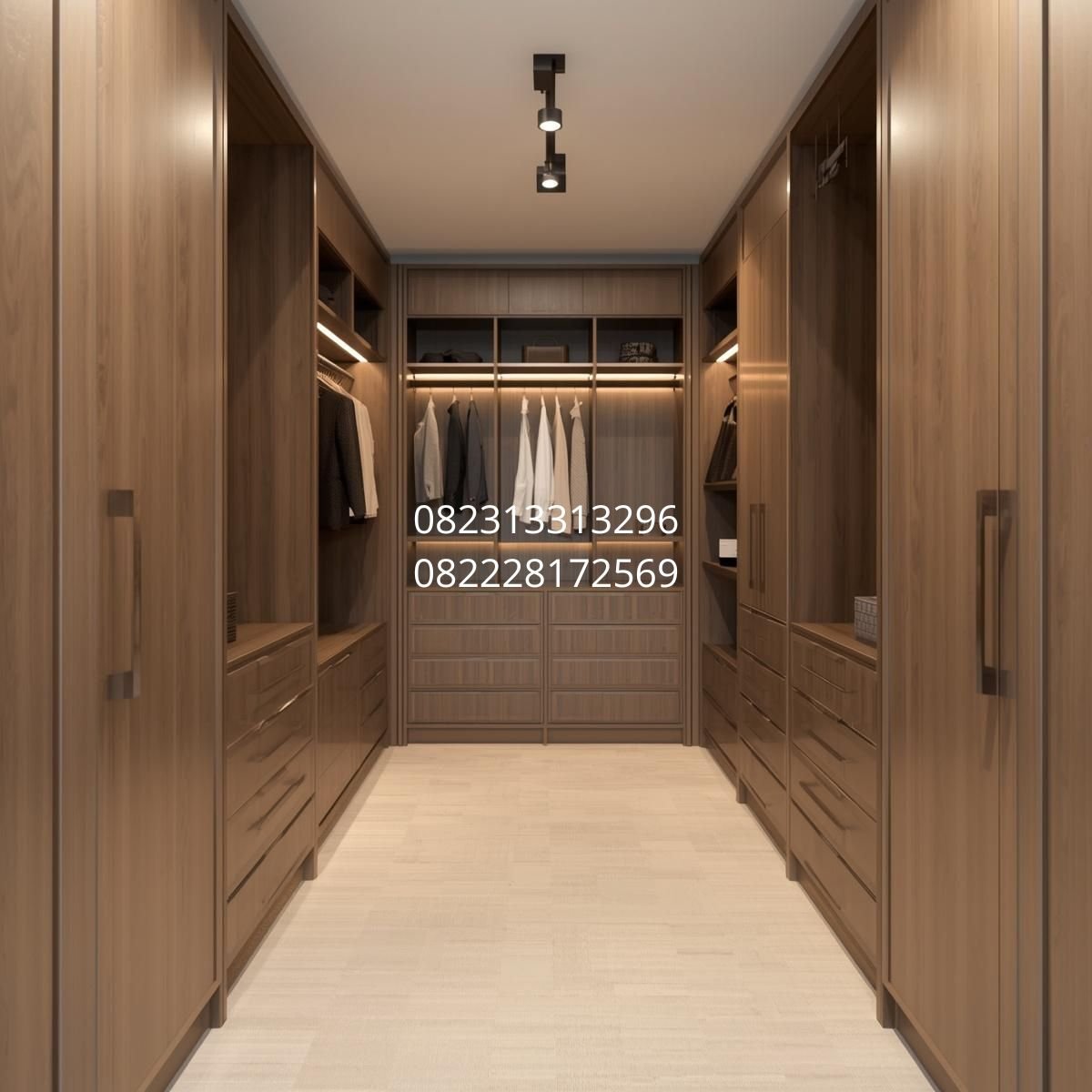 desain walk in closet minimalis