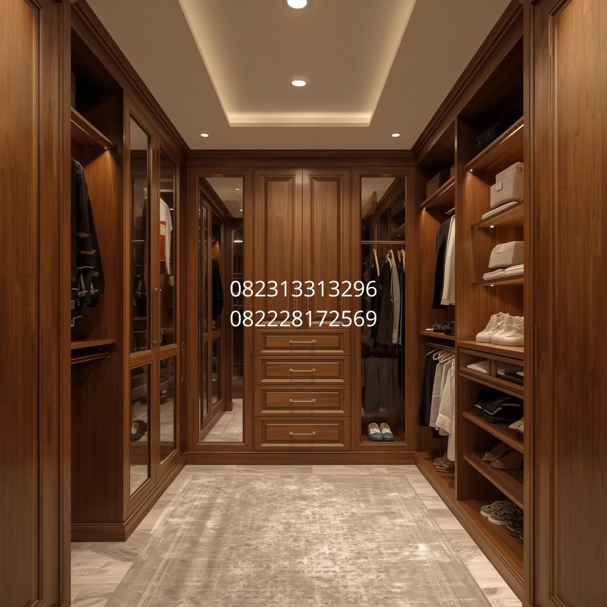 lemari walk in closet modern